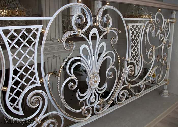 Wrought iron railings